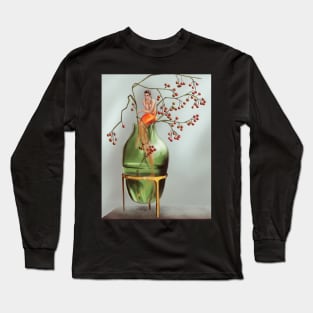 mermaid in a flower vase Long Sleeve T-Shirt